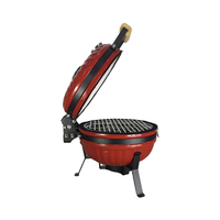 Kimstone 2025 nouveau Type en forme de citrouille chaude 12 "charbon de bois Table en céramique barbecue fumeur pour arrière-cour