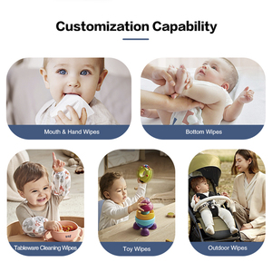 <span class=keywords><strong>Lingettes</strong></span> humides biologiques pour bébés en gros, marque privée, non parfumées, pour peaux sensibles, essentielles pour la maison - Product Image 6