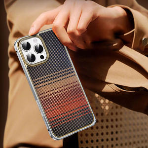 เคสโทรศัพท์กรอบโลหะแบบสปริงคาร์บอนไฟเบอร์สำหรับ iPhone 17 Air เคสมือถือแบบแม่เหล็กสัมผัสเปลือยสำหรับ iPhone 17 16 15 <span class=keywords><strong>PRO</strong></span> MAX - Product Image 3