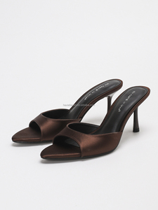 4302A-17 Open Toe <span class=keywords><strong>tacchi</strong></span> <span class=keywords><strong>bassi</strong></span> 7.5cm sandali con tacco da donna comodi e traspiranti alla moda muli con tacco tutti i giorni/ufficio - Product Image 3