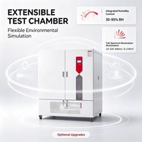 Chambre d'essai ICH extensible programmable pour température (0,5°C), humidité (3-5% HR) et lumière UV, pour matériaux pharmaceutiques, 800L