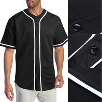 Maillots de baseball pour hommes personnalisés, maillots à col en V vierges en gros, t-shirts d'uniforme de baseball