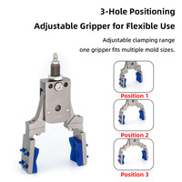 Pince à embout pneumatique JD Mini avec capteur de détection magnétique, mini-fixation de forme spéciale pour outil de bras mécanique de moulage par injection
