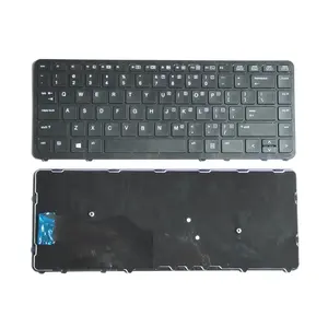 English Laptop Parts Internal Keyboard for 840 G1 G2 G3 G4 Silver Black Frame 820 830 G1 G2 G4 850 G1 G2 G3 Laptop Keyboard US