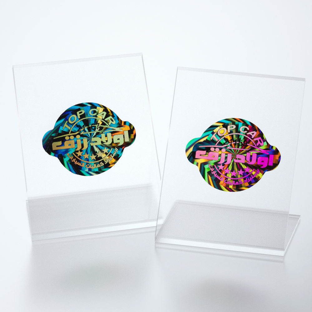Adhesive Smooth Custom Hologram Stickers Tamper Proof Security Seal Label