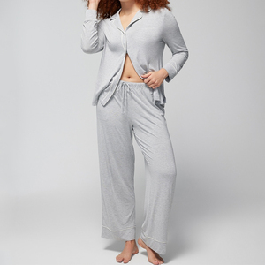 Wholesale Tencel Modal Women's Pajamas Two-piece Sleepwear Sets Lounge Wear Pajamas