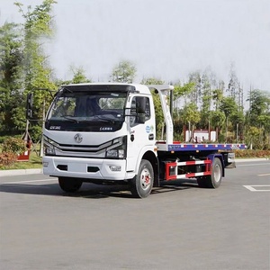 รถยกพ่วงแบบพื้นเรียบ Dongfeng 4X2 รุ่นใหม่ สำหรับกู้ยานพาหนะ ช่วยเหลือข้างทาง และลากจูงฉุกเฉิน - Product Image 2