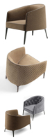 Ensemble de meubles de chambre à coucher en velours brun, canapé de luxe de style européen, nouveau design 2022, fauteuil de détente