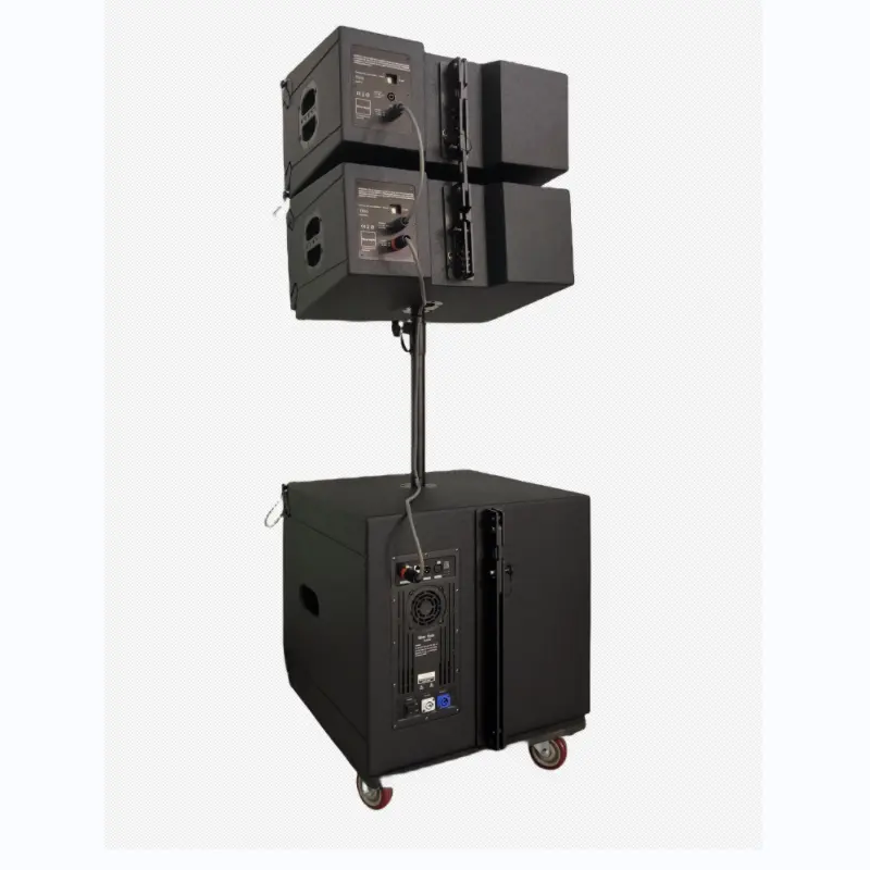 Système de sonorisation amplificateur de classe D haut-parleurs bluetooth alimentés subwoofer actif passif dj équipement tour colonne ligne haut-parleurs