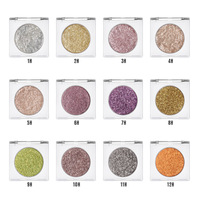 Fard à paupières métallique MLM avec finition scintillante haute brillance pour les marques de maquillage en marque blanche, logo personnalisé, OEM