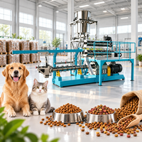 Ligne de production automatique de croquettes pour animaux de compagnie, extrudeuse à double vis, usine de transformation d'aliments pour animaux, prix compétitif