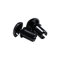 Rail de fixation en plastique pour pare-soleil de toit de voiture, rivet d'expansion, clip de retenue intérieur, installation sans outil, noir