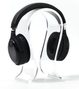 Soporte para Auriculares de Plástico Transparente y Madera, Estilo Moderno y Minimalista, para Mueble de TV, Estudio y Habitación Infantil, Modelo con Temática <span class=keywords><strong>Musical</strong></span> - Product Image 5