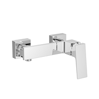 Robinet de douche thermostatique mural TOPWAY moderne en laiton chromé poli à poignée unique, haute qualité pour salle de bain
