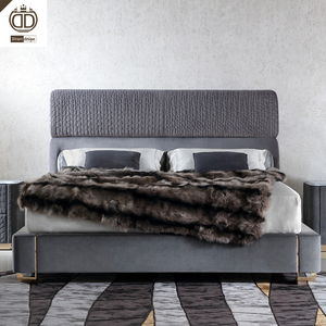 Foshan Luxury Villa Furniture Custom Hotel Dormitorio Muebles Set Luxury King Size Bed Modern - Product Image 2