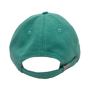 Casquette de baseball à profil bas, non structurée, à 6 panneaux, en coton recyclé écologique et durable, brodée, avec visière plate, vente en gros - Product Image 6