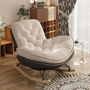 Fauteuil inclinable de relaxation individuel de luxe moderne nordique pour la maison, le bureau et la chambre à coucher, canapé de relaxation à bascule pour adultes - Product Image 6