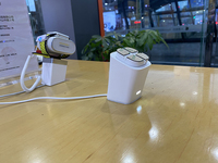 Support de charge pour écran de smartphone en ABS avec alarme antivol, charge sans fil et capteur de mouvement