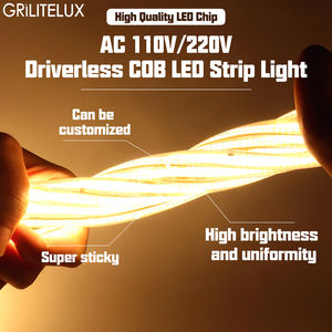 Tira de Luces LED COB sin Controlador de 110V/220V, Impermeable IP65, Flexible, de 10 mm, 296 LED/m, 3000K, 4000K, 6000K, Tira de LED de Alto Voltaje - Product Image 5