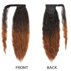 Extensiones de Cabello Ondulado y Rizado de 22 Pulgadas para Mujer, Cola de Caballo con Clip, Resistentes al Calor, Fibra de Alta Temperatura, Fácil de Aplicar - Product Image 3