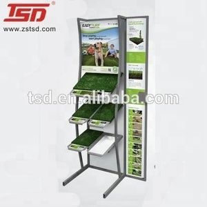 Tùy Chỉnh Vườn Cửa Hàng Pos Tông Cỏ Nhân Tạo Hiển Thị Đứng, Turf Grass Khuyến Mãi Đứng, Thảm Mẫu Hiển Thị Giá - Product Image 5