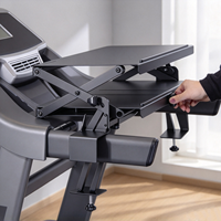 Support de bureau réglable en aluminium AromaNano pour ordinateur portable, fixation pour tapis de course, station de travail avec fixation/démontage facile, noir
