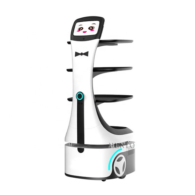 Autonomous Obstacle Avoidance Food Serving Robot / Food Delivery Robot Price / Restaurant Robot Waiter