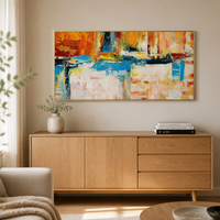 Vente en gros et dropshipping : Peinture à l'huile Art Déco blanche 100 % faite à la main, sur toile de coton 450 GSM, tailles personnalisées pour usage domestique et commercial