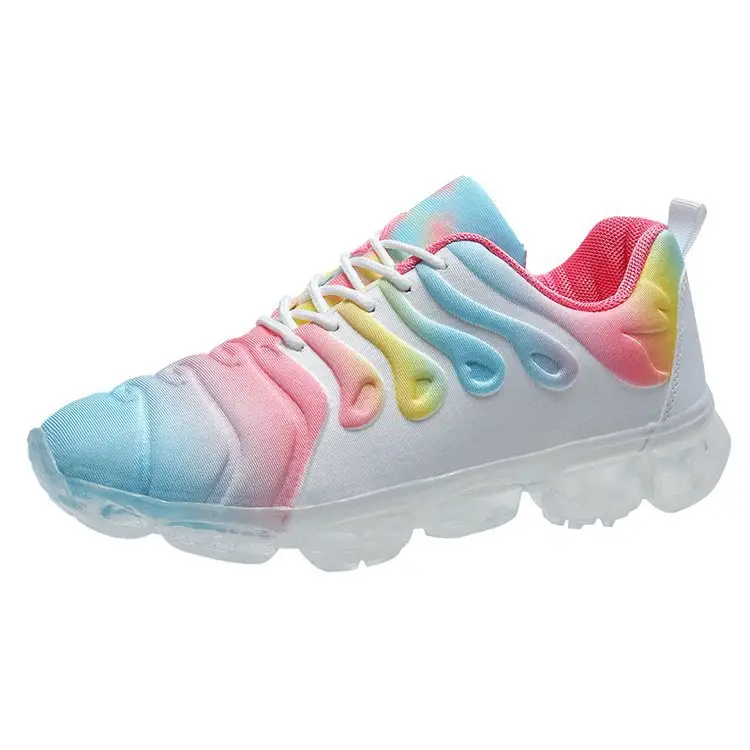 Hot Koop Zomer Ademend Sneaker Voor Vrouwen Regenboog Casual Sneakers Platform Schoenen Casual Schoenen Vrouwen