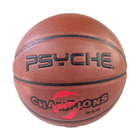 Ballon de basket en cuir PU durable avec logo personnalisé Psyche, taille 7, pour l'entraînement