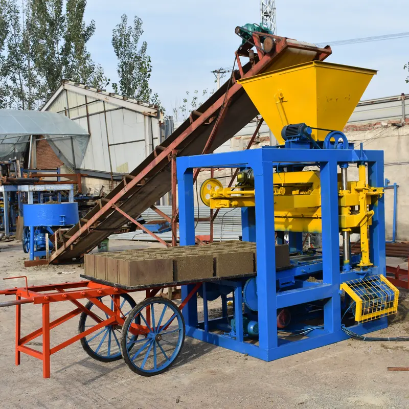 QT4-24 cement block making machine solid hollow paver blocks