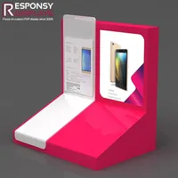 Présentoir de sol pour téléphones portables en acrylique et métal pour magasin d'électronique, exposition, salon professionnel, stand de vente au détail