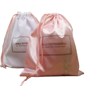 Sac élégant en satin et velours avec cordon de serrage pour cils et cheveux, sacs à chaussures personnalisés avec logo, protection anti-poussière pour emballage cadeau - Product Image 6