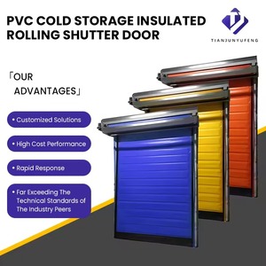 Porte à enroulement flexible en PVC haute vitesse, durable, isolation thermique, économie d'énergie, cadre en acier inoxydable - Product Image 2