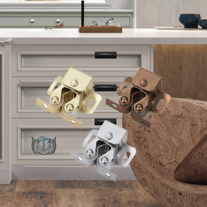 Modern Double Ball Roller Catch Iron Magnetic Cabinet Door for Outdoor Kitchen <b>Spring</b> Style Closet Roller - Product Image 3