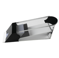 YH Botte transparente en acrylique de haute qualité 8 ponts cartes à jouer Poker Dealer Shoe avec tête noire