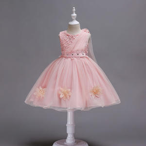 Vêtements décontractés pour bébé, vêtements pour enfants, robe de fête à fleurs pour petite fille, tutu d'été, robe de princesse, devant court - Product Image 4
