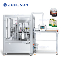 ZONESUN ZS-AFC12 – Machine de remplissage automatique, rotative, pour jus de yaourt, boisson, pâte, liquide, bec verseur, sachet