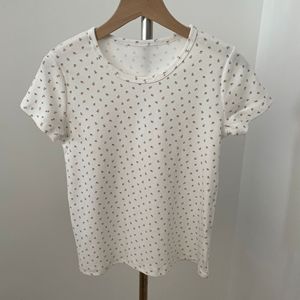 T-shirt d'été pour femmes Imprimé pur coton Slim-Fitting Short-Sleeved Undergarment Top Pajamas Sweet - Product Image 5