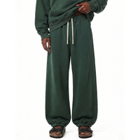 Pantalon de jogging doublé polaire délavé motif flocon de neige vintage de haute qualité, coupe décontractée avec revers élastiques, style streetwear rétro pour homme
