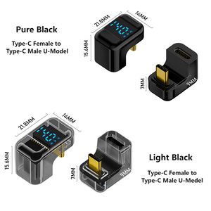 ฟังก์ชั่นการแสดงผลดิจิตอลอัจฉริยะประเภท-C ถึง Type-C USB-A ไปยัง Type-C USB-A เพื่อ USB-A อะแดปเตอร์ถ่ายโอนข้อมูลทางเดียวและ bothway - Product Image 4