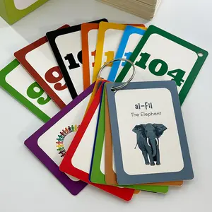 無料サンプルカスタム印刷デザイン教育メモリーカードゲーム子供のためのカスタムロゴ学習フラッシュカードゲーム