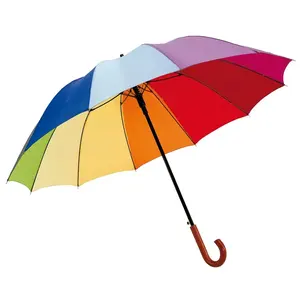 Parapluie de golf automatique à lumière arc-en-ciel, articles promotionnels - Product Image 1