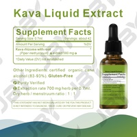 Fabricants de boissons liquides à base d'extrait de racine de Kava Kava biologique de marque privée JBY, 30% 70% de gouttes de Kava