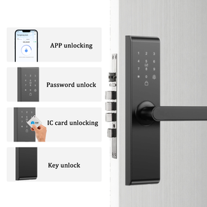 Parmak İzi Akıllı Kapı Kilidi Şifre IC Kart Anahtar APP Kontrolü Ahşap/Paslanmaz Çelik Kapılar için TTlock Akıllı Kilit - Product Image 3