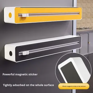 801 Source fabricant plastique moderne Rectangle <span class=keywords><strong>s</strong></span>'accrochent <span class=keywords><strong>Film</strong></span> Cutter cuisine ménage boîte stockage feuille huile papier transfrontalier - Product Image 4