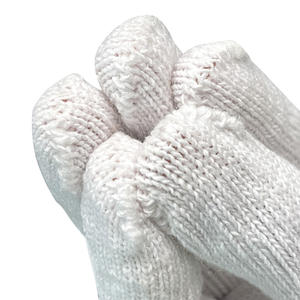 Guantes Blancos de punto de algodón puro, guantes de mano para construcción, protección de manos - Product Image 4