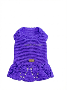 Vestido para <span class=keywords><strong>Perro</strong></span> Hecho a Mano - Ropa Tejida a Crochet para Cachorros Malteses - Product Image 2