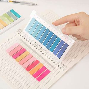 Notes autocollantes Morandi de couleurs variées, design translucide personnalisable, fournitures de bureau pour enregistrer des mémos et marquer des points clés - Product Image 3
