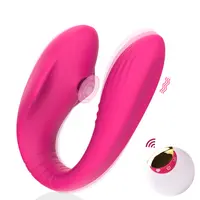 リモートコントロールウェアラブルU字型デバイスマッサージャー口紅振動パンティーディルド膣バイブレーター女性のための大人の大人のおもちゃ